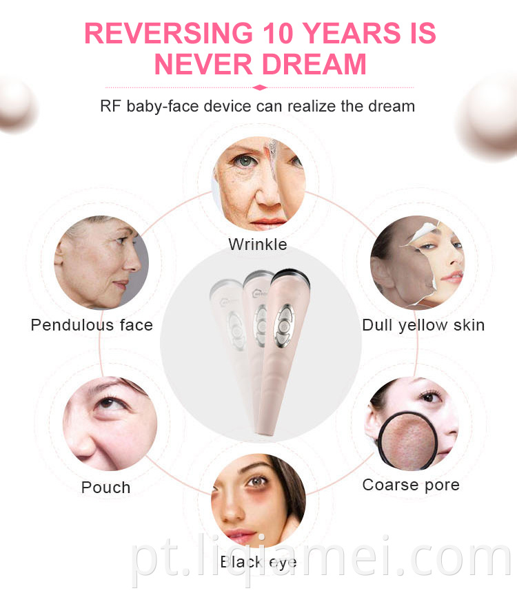 Massageador de cuidados com a pele/rejuvenescimento elevador de rosto RF Máquina de equipamentos de beleza de pele de face